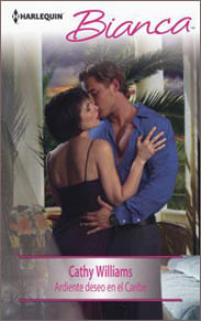Portada de Ardiente deseo en el Caribe de Cathy Williams