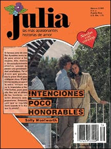 Portada de Intenciones poco honorables de Sally Wentworth