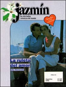 Portada edición Harmex de La ruleta del amor de Sally Wentworth