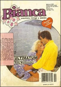 Portada edición Harmex de Ultimátum de Sally Wentworth