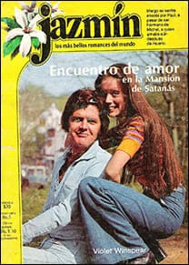 Portada edición Harmex de Encuentro de amor en la Mansión de Satanás de Violet Winspear