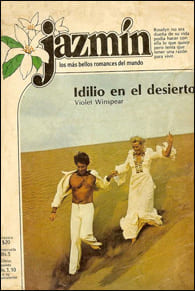 Portada edición Harmex de Idilio en el desierto de Violet Winspear