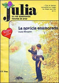 Portada de La novicia enamorada de Violet Winspear