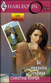 Portada de Se necesita esposa de Christine Rimmer