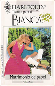 Portada de Matrimonio de papel de Kathryn Ross