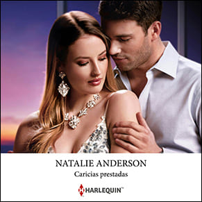 Portada del audiolibro de Caricias prestadas de Natalie Anderson
