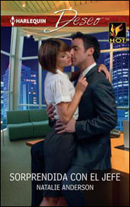 Portada de Sorprendida con el jefe de Natalie Anderson