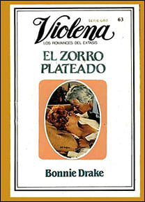 Portada edición Violena de El zorro plateado de Bonnie Drake