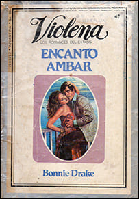 Portada edición Violena de Encanto ámbar de Bonnie Drake