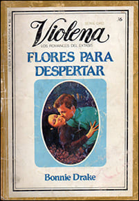Portada de la edición Violena de Flores para despertar de Bonnie Drake