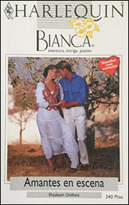 Portada de Amantes en escena de Elizabeth Oldfield