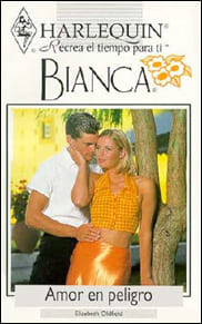 Portada de Amor en peligro de Elizabeth Oldfield