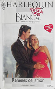 Portada de Rehenes del amor de Elizabeth Oldfield